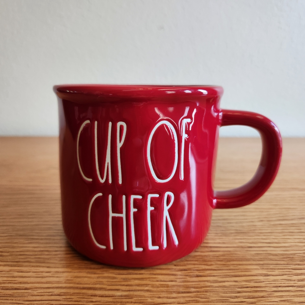 Rae Dunn Red 'Cup of Cheer' Mug